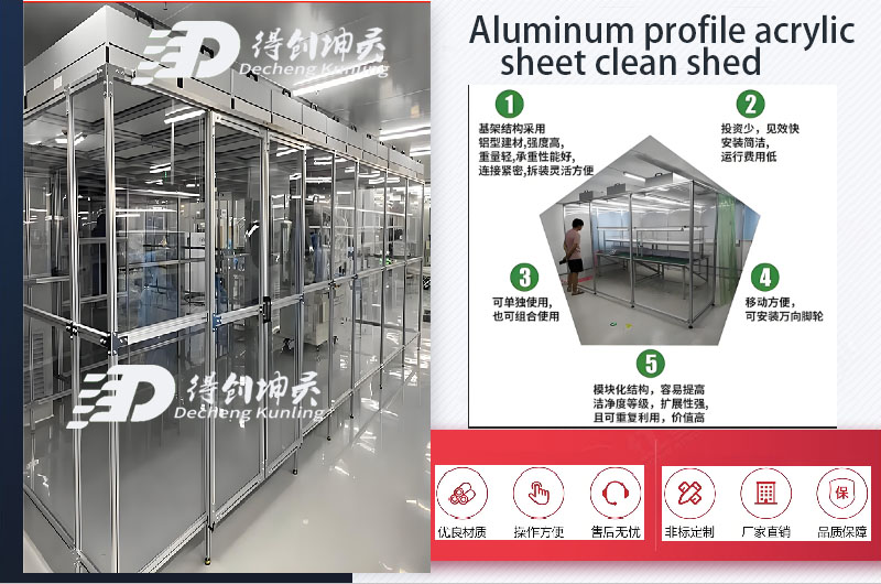 Aluminum profile acrylicsheet clean shed.jpg