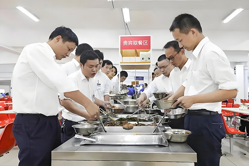 Staff feeding