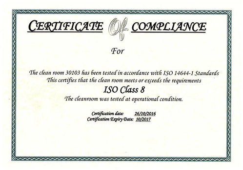 Operating rooms Theatres Certification Validation
