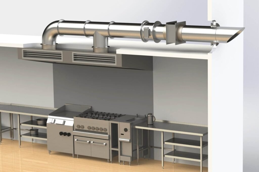 Kitchen Exhaust Hood Duct Installation in Dubai - Craftline Kitchen