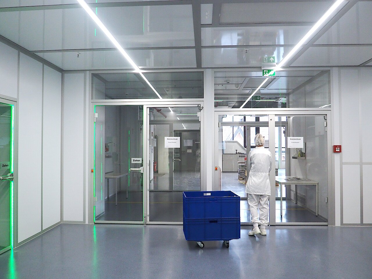 How do you bring materials safely into a cleanroom?