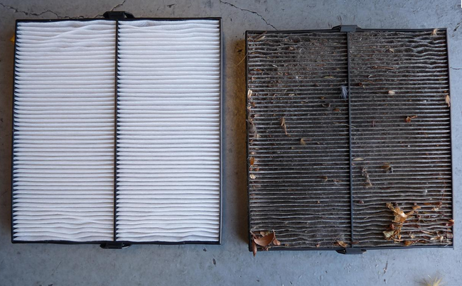 Dirty Cabin and Air Filters need to be changed - RM Automotive Inc.