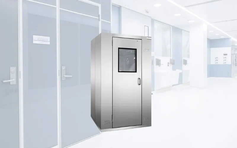 Clean room air shower working principle