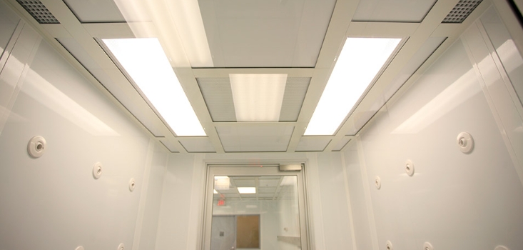 How can the air quality in an air shower