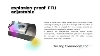 explosion-proof FFU adjustable