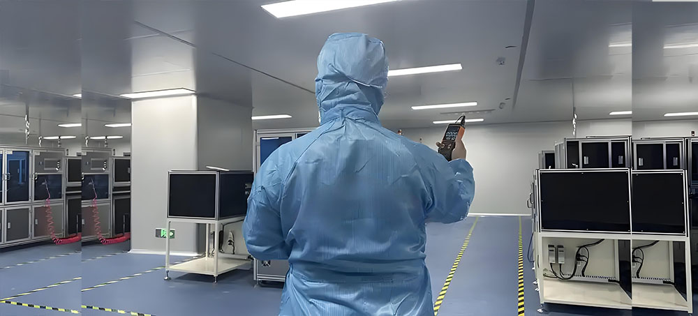 Well-maintained ISO 8 cleanroom environment