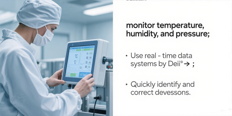 Environmental monitoring system in a clean room Environmental monitoring system in a clean room