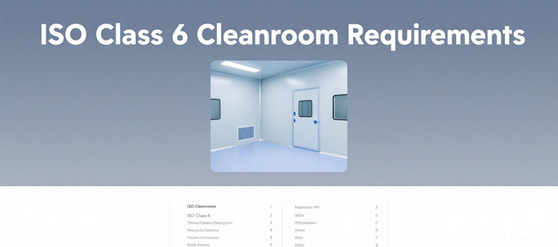 Visual representation of ISO Class 6 cleanroom requirements