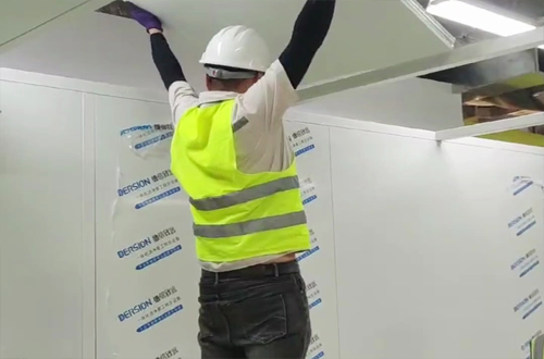 Cleanroom Ceiling Tile Removal