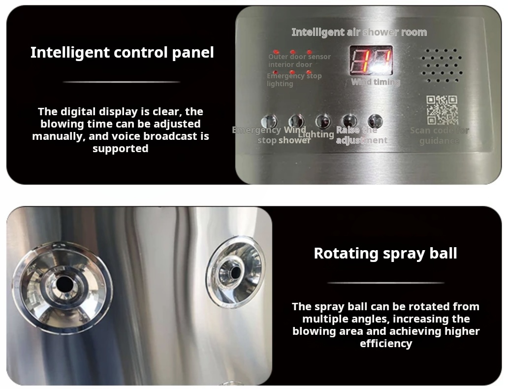 Air shower room details