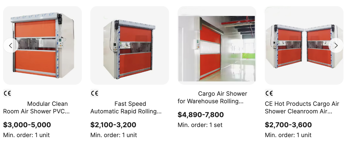 Cargo air shower