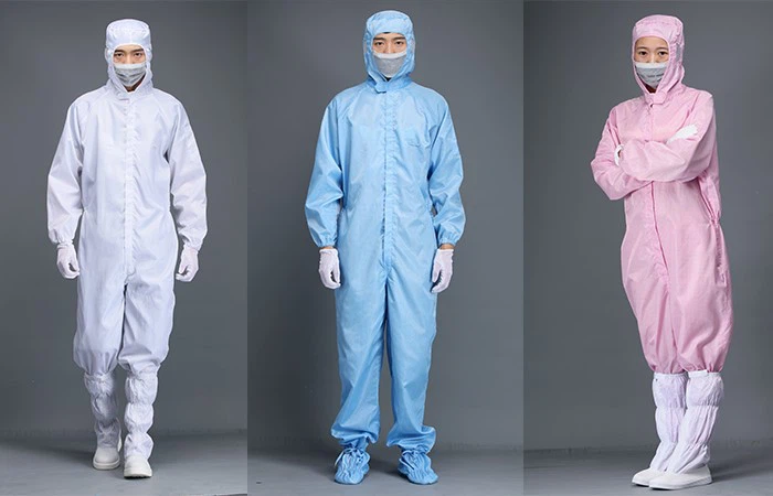 Cleanroom dust-free clothing