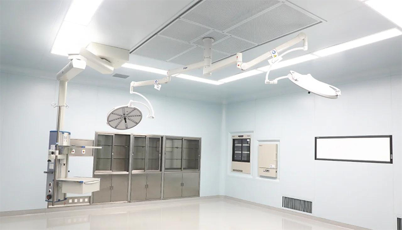 Mechanical ventilation system in a hospital