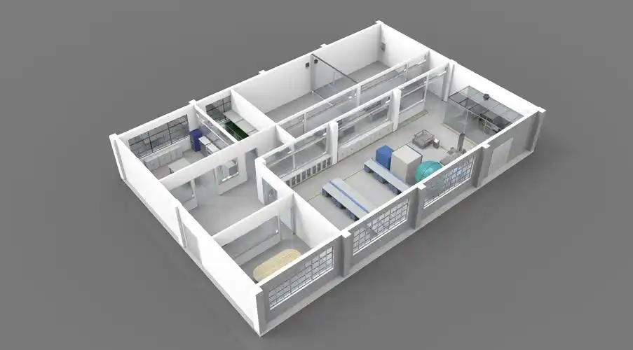 Modern ISO Class 6 Cleanroom design