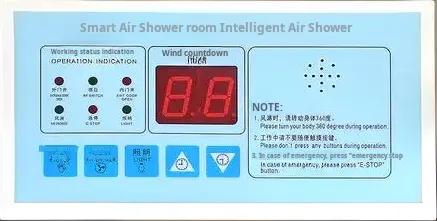 Air shower Control Panel