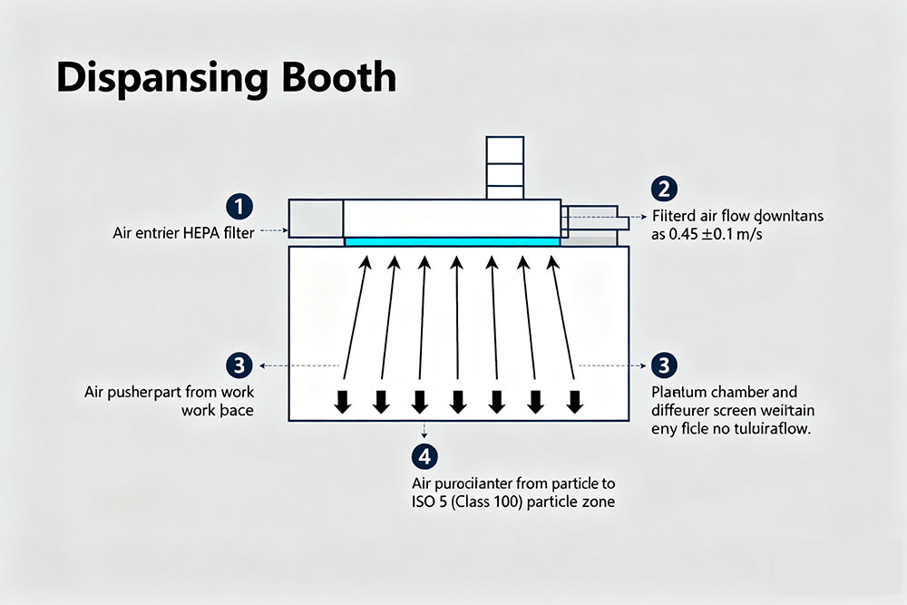 Dispansing Booth Laminar Downflow