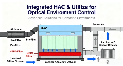 Integrated HVAC and filtration system in modular cleanrooms.jpg Integrated HVAC and filtration system in modular cleanrooms.jpg