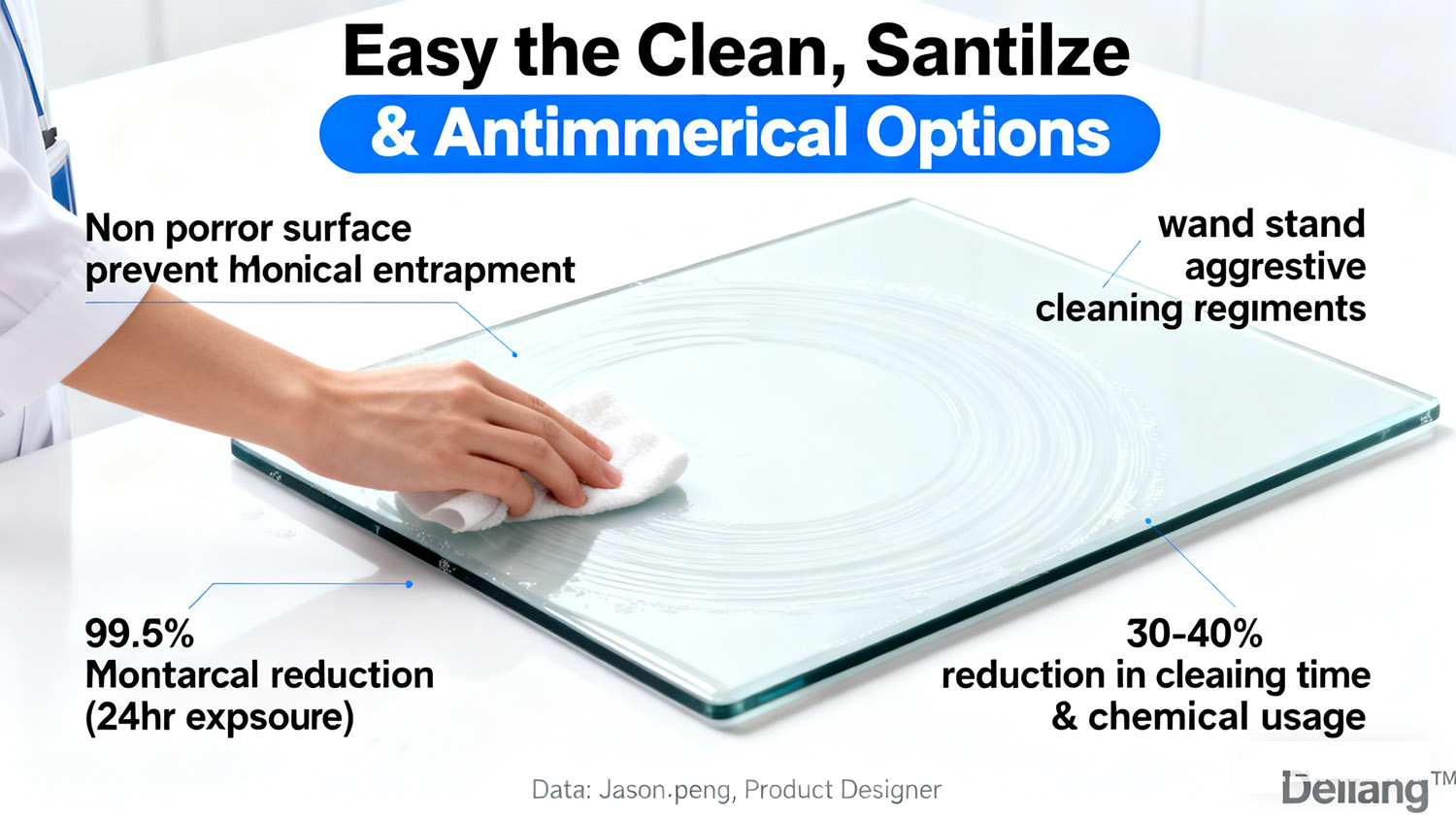 Cleanroom panel being cleaned with disinfectant.jpg