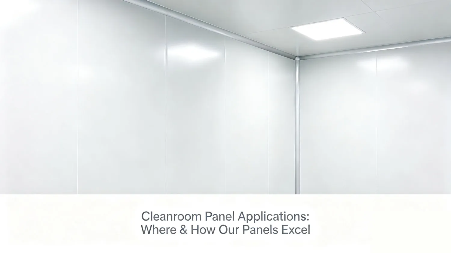 Cleanroom Panel Applications: Where & How Our Panels Excel