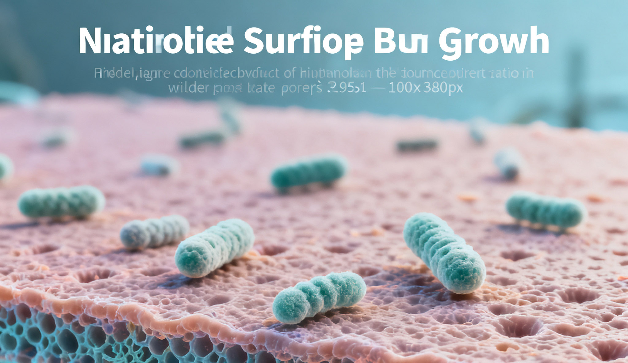 Schematic diagram illustrating the concept of antibacterial surfaces inhibiting bacterial growth under a microscope.jpg
