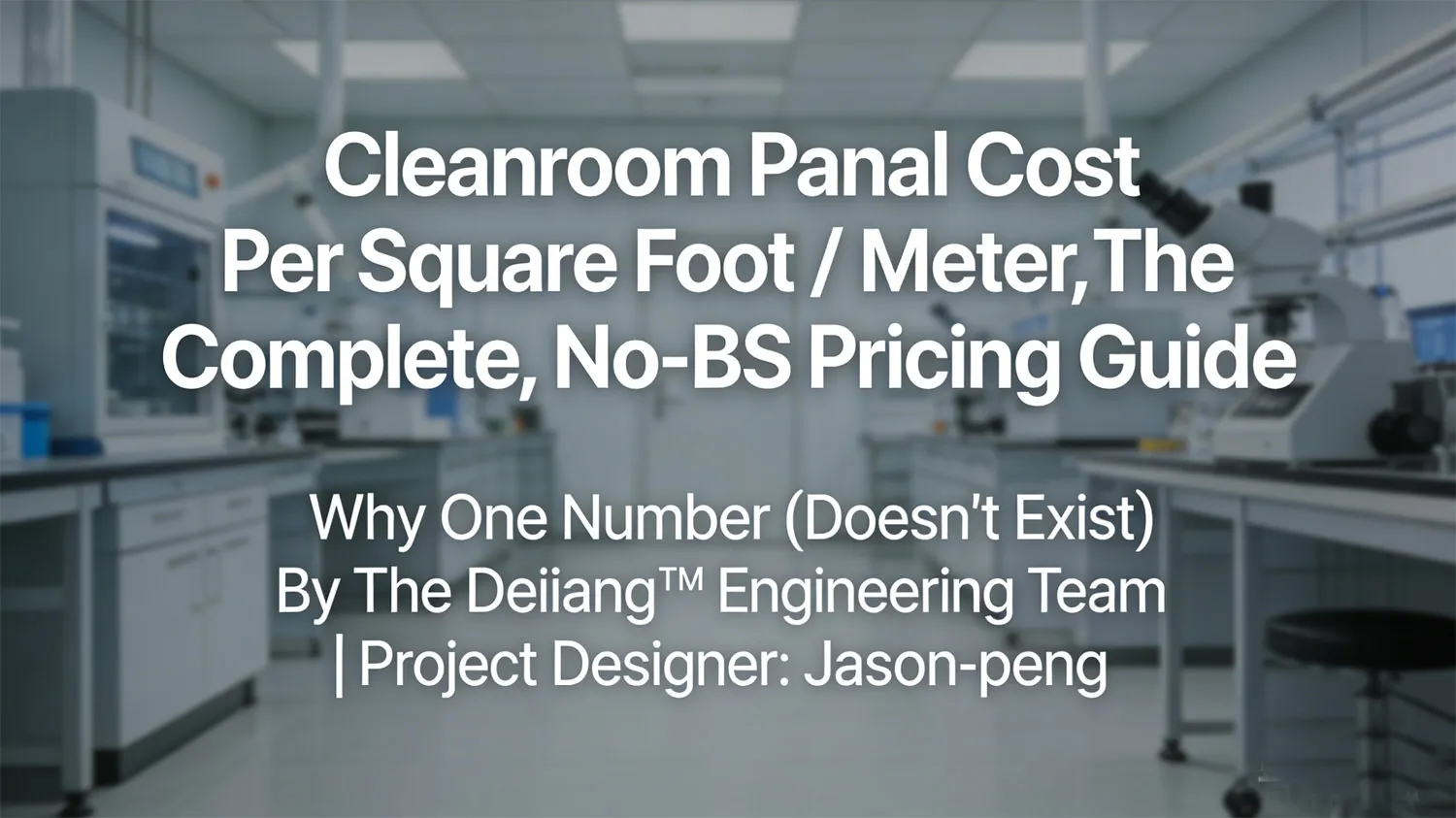 Cleanroom Panel Cost Per Square Foot / Meter: The Complete, 
