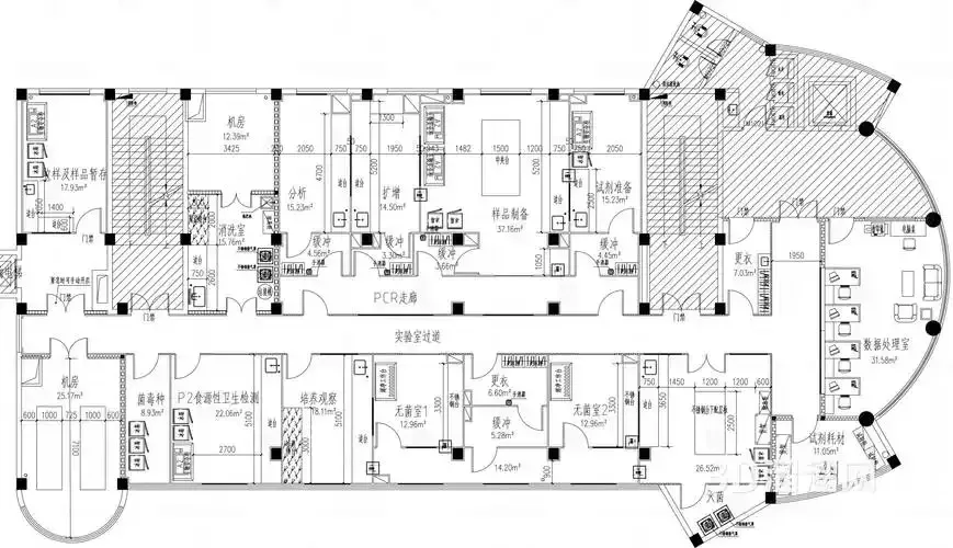 Laboratory, Department of Pathology, Wuhan University Stomatological Hospital Layout diagram