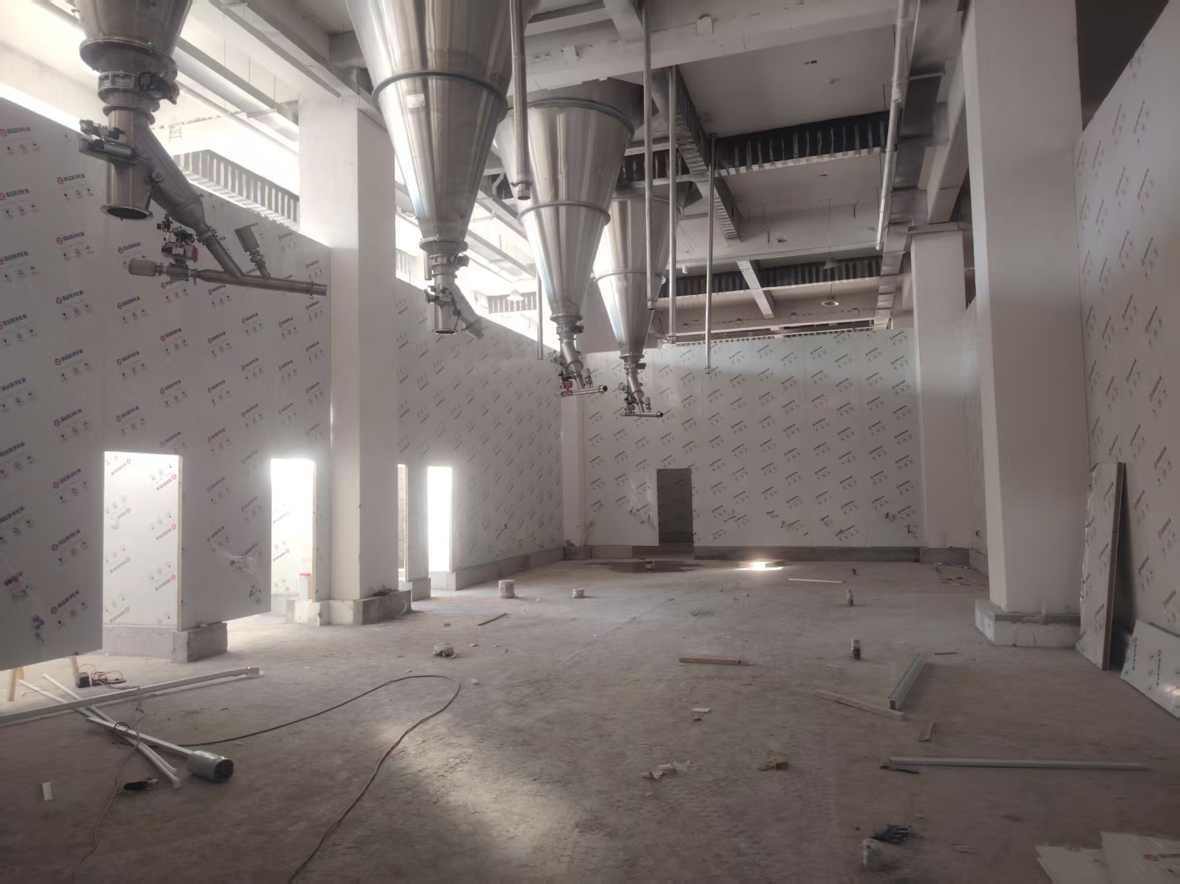 3000-ton annual production capacity food processing ISO 8 modular cleanroom project - Filling room