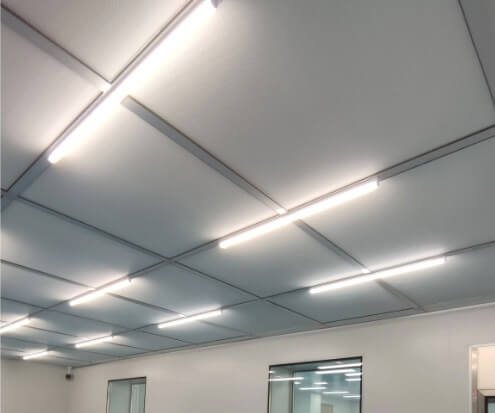 Completed ISO 7 Corridor with Flush LED Lighting