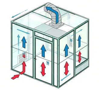 Negative Pressure Hardwall Cleanroom Negative Pressure Hardwall Cleanroom