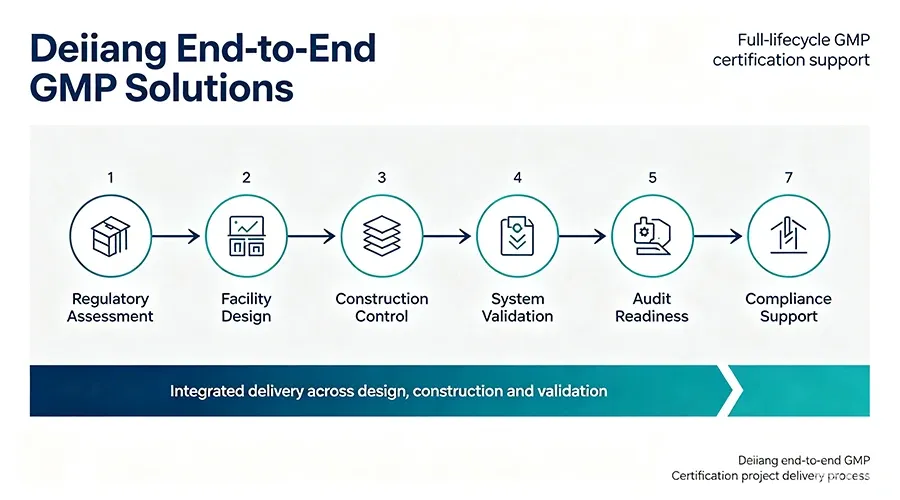 Deiiang end-to-end GMP Certification project delivery process Deiiang end-to-end GMP Certification project delivery process