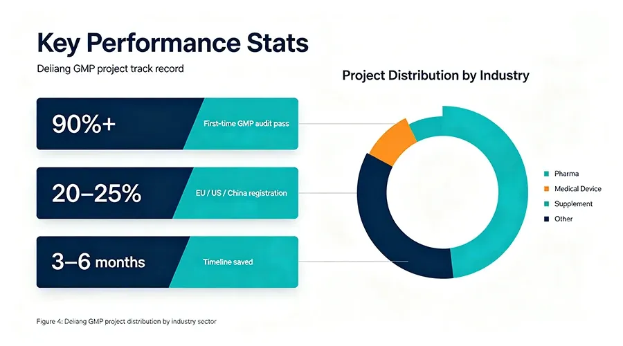 Deiiang GMP project distribution by industry sector.webp