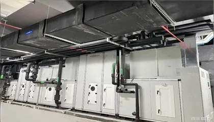 HVAC system with HEPA filter installation HVAC system with HEPA filter installation