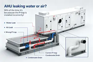 AHU leaking water or air? 90% of the tim