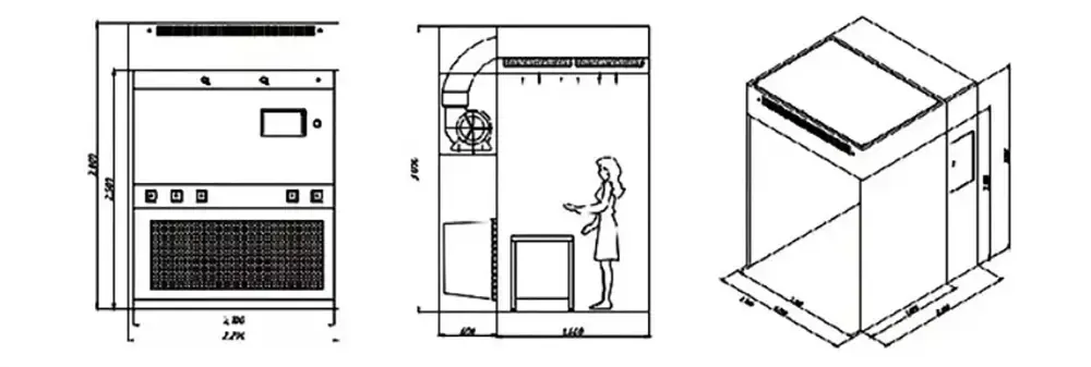 Internal structure of downflow booth .webp Internal structure of downflow booth .webp