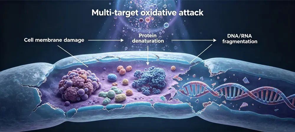 VHP Disinfection Multi-target oxidative attack 拷贝.webp