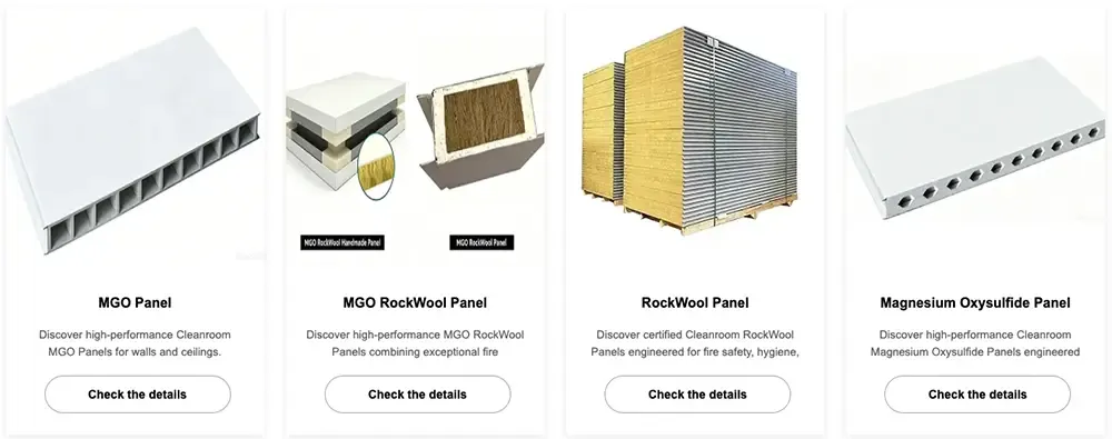 Deiiang Cleanroom panel List.webp