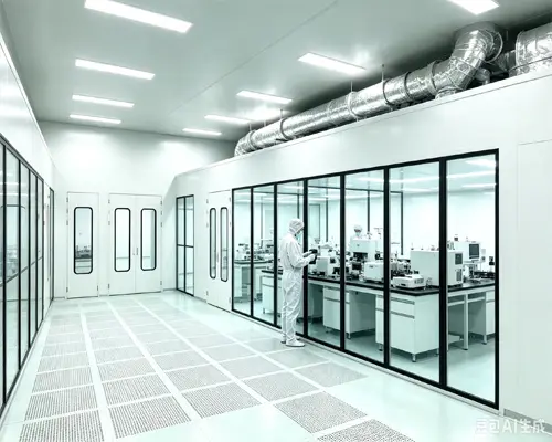 Temperature and humidity constant clean room - outside corridor