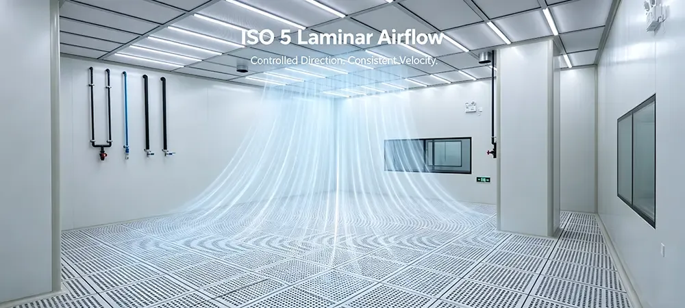 iso laminar airflow.