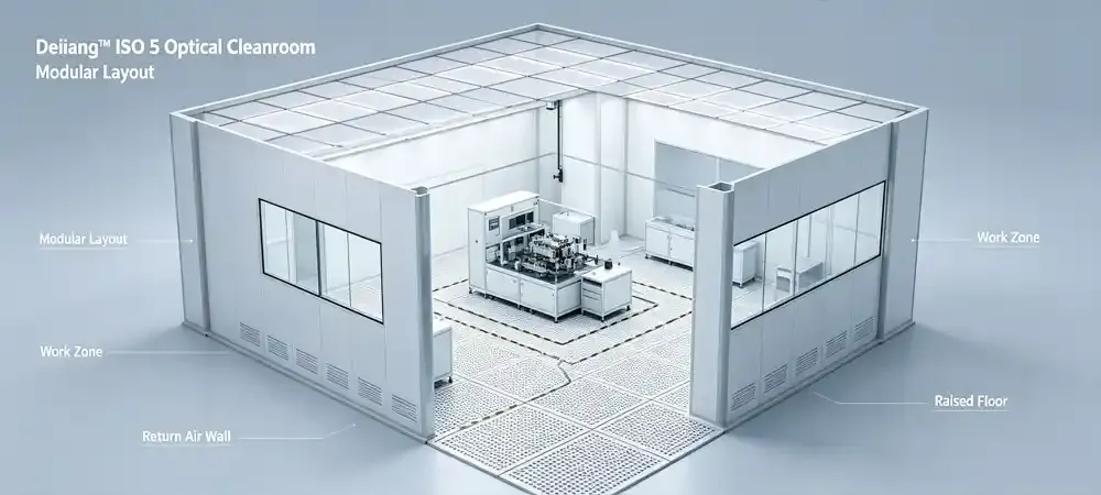 ISO 5 cleanroom for optics layout isometric view by Deiiang.webp ISO 5 cleanroom for optics layout isometric view by Deiiang.webp
