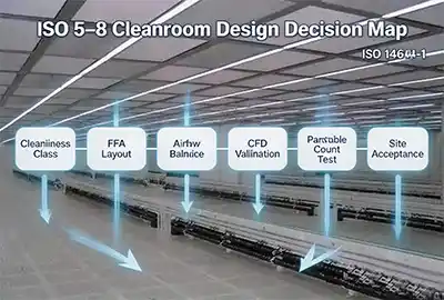 ISO 5-8 Cleanroom FFU Layout Design | IS