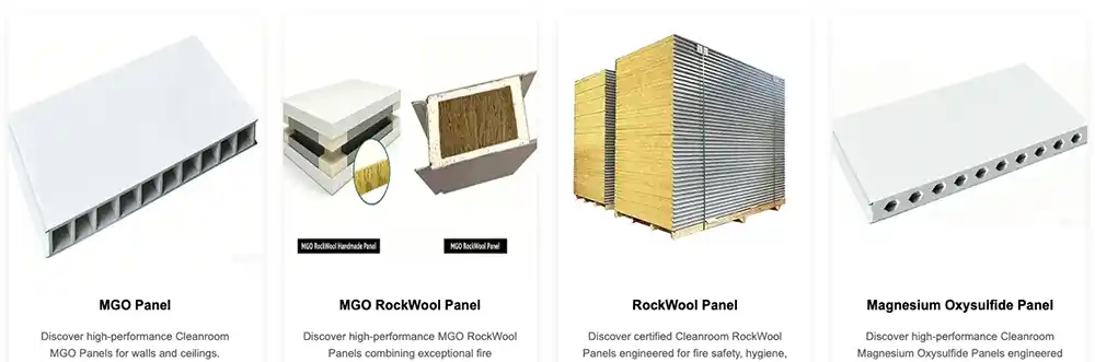 Cleanroom materials-panels.webp