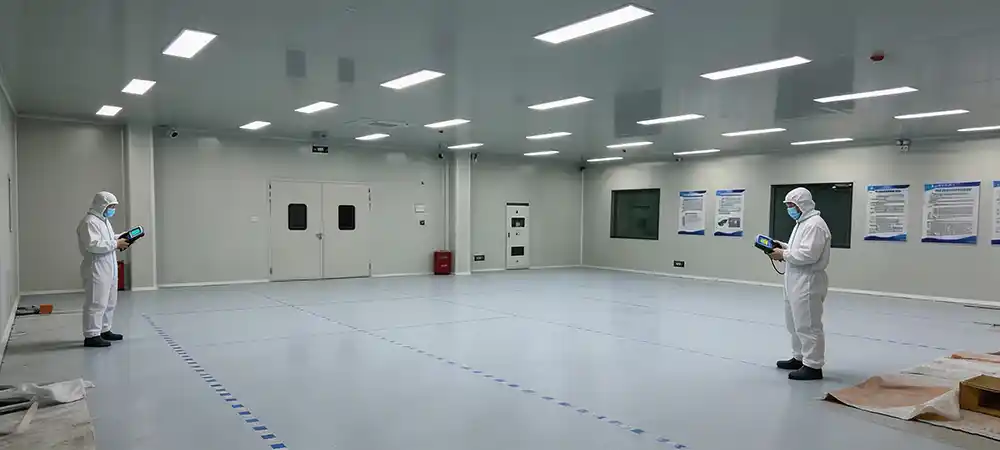 The pharmaceutical factory's cleanroom has just been completed The pharmaceutical factory's cleanroom has just been completed