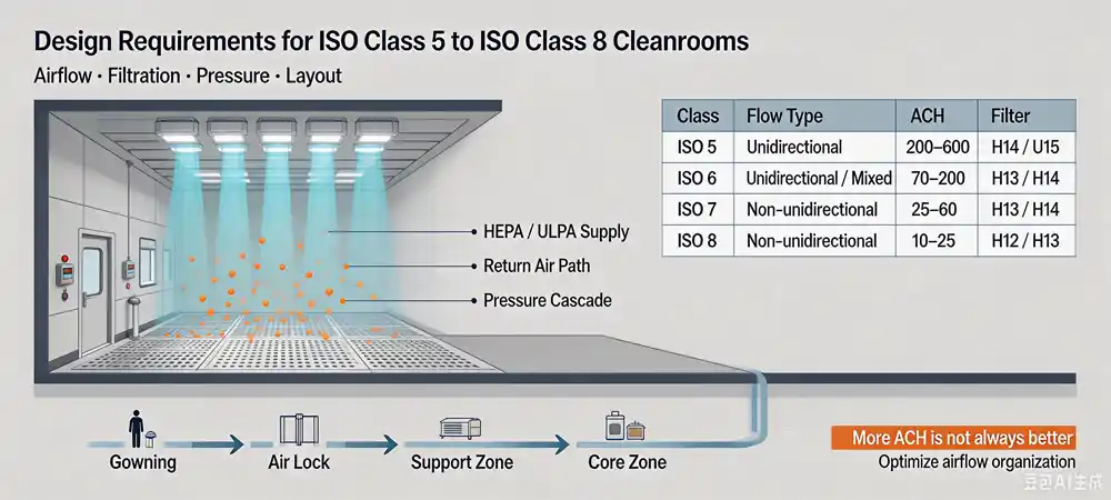 Design Requirements for ISO Class 5 to ISO Class 8 Cleanrooms Design Requirements for ISO Class 5 to ISO Class 8 Cleanrooms