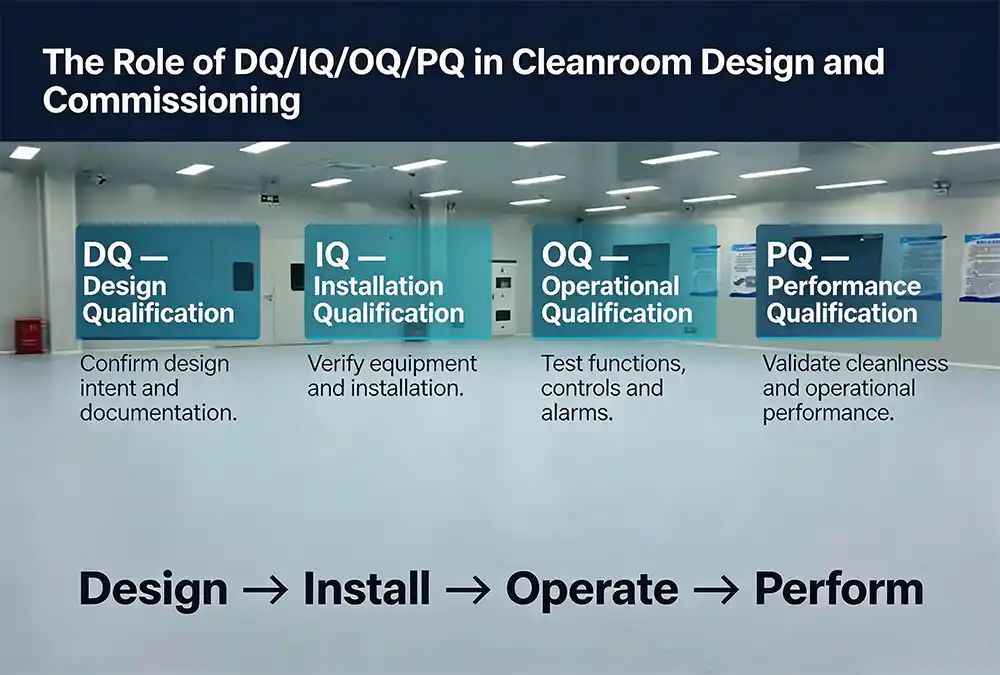 The Role of DQ/IQ/OQ/PQ in Cleanroom Des