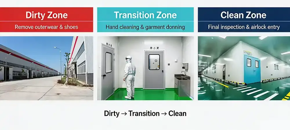 Dirty vs clean zone Dirty vs clean zone