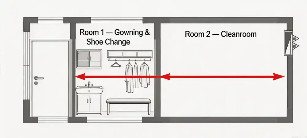 Single-room zoned -locker room Single-room zoned -locker room