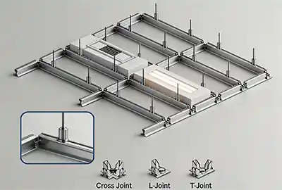 Cleanroom Ceiling Grid Design: T-Bar vs.
