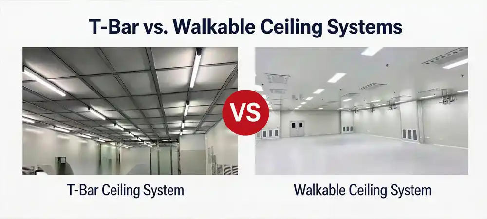 T-Bar vs. Walkable Ceiling Systems T-Bar vs. Walkable Ceiling Systems