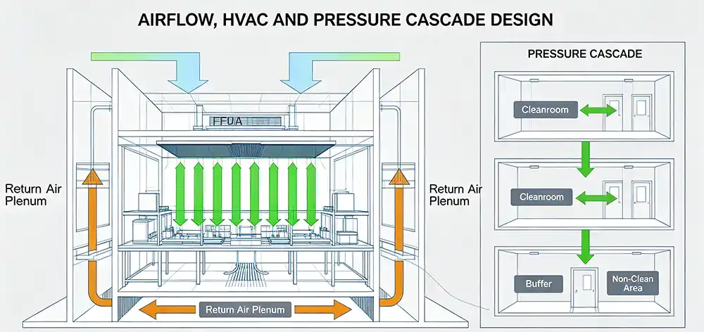 Air flow, HVAC, and Pressure Cascade Design