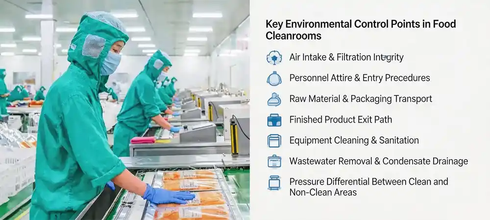 the Main Environmental Control Points in Food Cleanrooms the Main Environmental Control Points in Food Cleanrooms